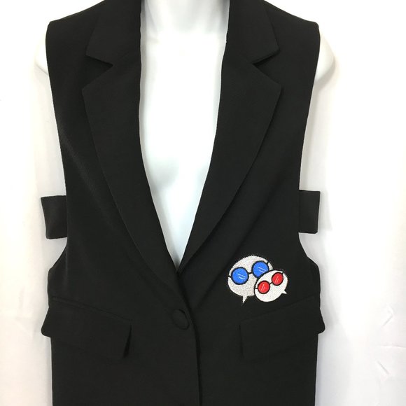 Jogging Artwear Long Blk Vest Fairwhale Urbanware Vintage - Picture 7 of 16